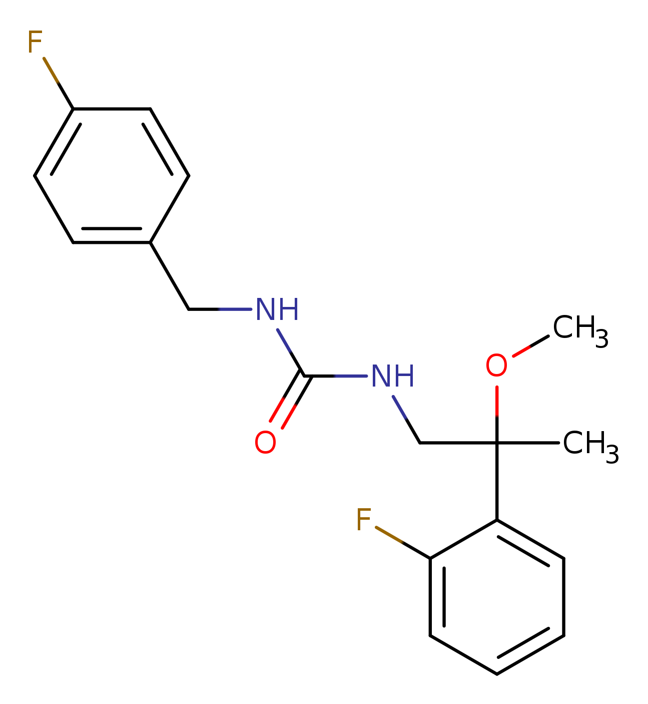 3-[2-(2-fluorophenyl)-2-methoxypropyl]-1-[(4-fluorophenyl)methyl]urea