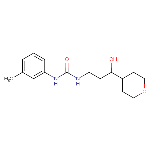 1-[3-hydroxy-3-(oxan-4-yl)propyl]-3-(3-methylphenyl)urea