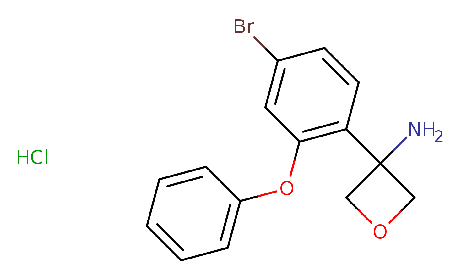 3-(4-bromo-2-phenoxyphenyl)oxetan-3-amine hydrochloride