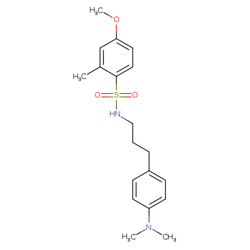 N-{3-[4-(dimethylamino)phenyl]propyl}-4-methoxy-2-methylbenzene-1-sulfonamide