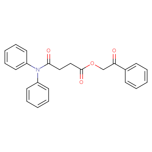 2-oxo-2-phenylethyl 4-(diphenylamino)-4-oxobutanoate