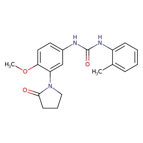 3-[4-methoxy-3-(2-oxopyrrolidin-1-yl)phenyl]-1-(2-methylphenyl)urea