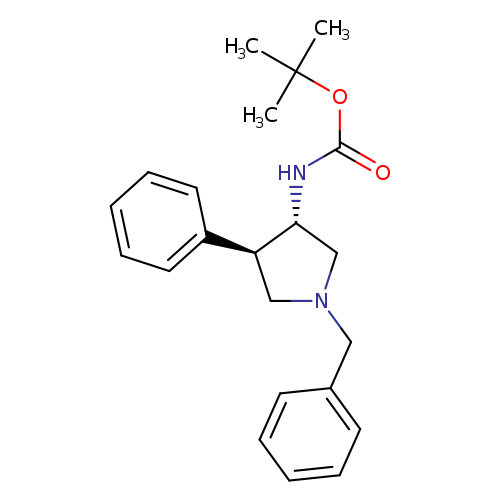 rac-tert-butyl N-[(3R,4S)-1-benzyl-4-phenylpyrrolidin-3-yl]carbamate, trans