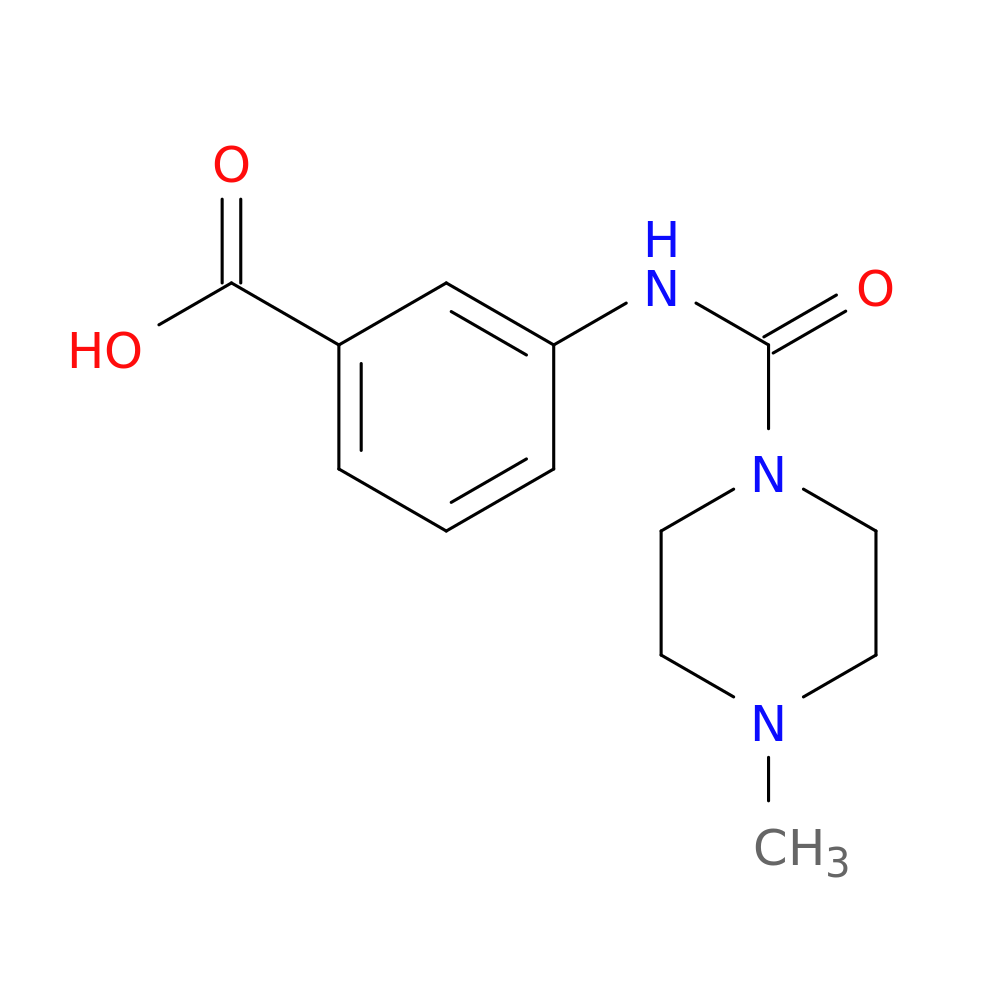 3-(4-methylpiperazine-1-carboxamido)benzoic acid