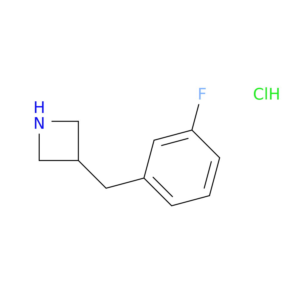3-[(3-fluorophenyl)methyl]azetidine hydrochloride