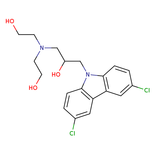 1-[Bis-(2-hydroxy-ethyl)-amino]-3-(3,6-dichloro-carbazol-9-yl)-propan-2-ol