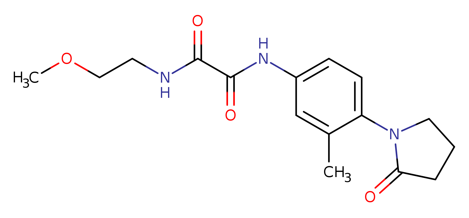 N-(2-methoxyethyl)-N'-[3-methyl-4-(2-oxopyrrolidin-1-yl)phenyl]ethanediamide