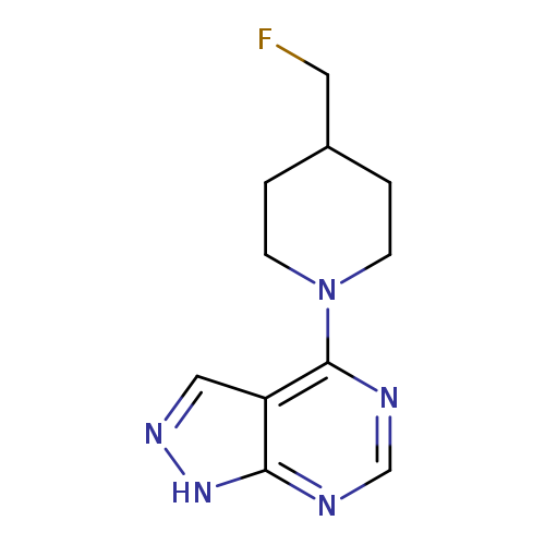 4-(fluoromethyl)-1-{1H-pyrazolo[3,4-d]pyrimidin-4-yl}piperidine