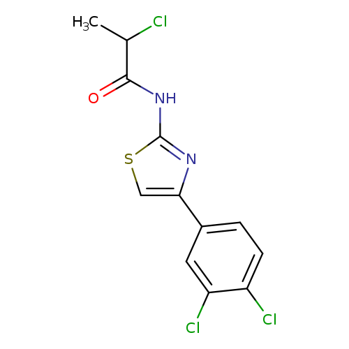 2-chloro-N-[4-(3,4-dichlorophenyl)-1,3-thiazol-2-yl]propanamide