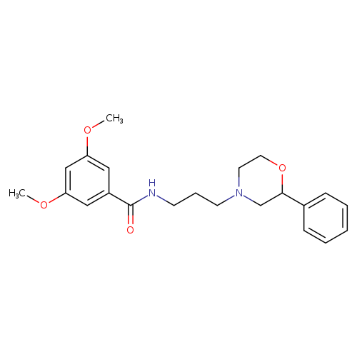 3,5-dimethoxy-N-[3-(2-phenylmorpholin-4-yl)propyl]benzamide
