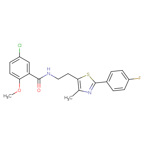 5-chloro-N-{2-[2-(4-fluorophenyl)-4-methyl-1,3-thiazol-5-yl]ethyl}-2-methoxybenzamide