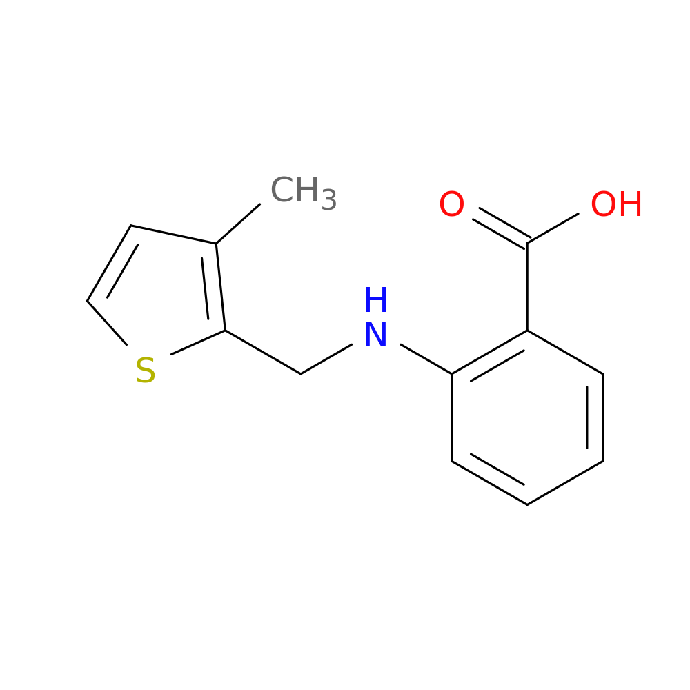 2-([(3-Methyl-2-thienyl)methyl]amino)benzoic acid