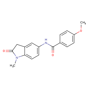 4-methoxy-N-(1-methyl-2-oxo-2,3-dihydro-1H-indol-5-yl)benzamide