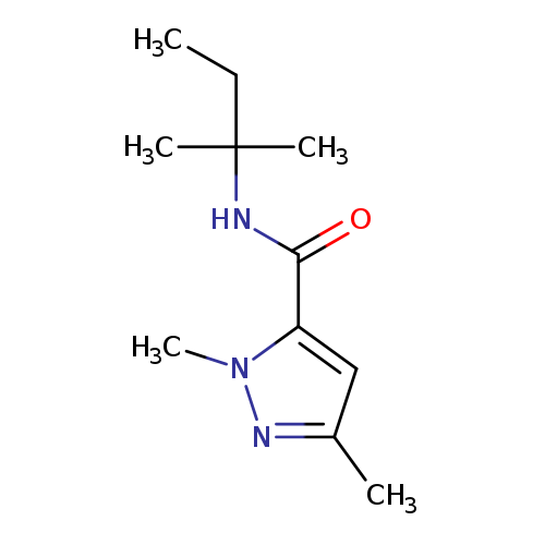 1,3-dimethyl-N-(2-methylbutan-2-yl)-1H-pyrazole-5-carboxamide