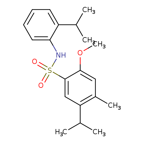 2-methoxy-4-methyl-5-(propan-2-yl)-N-[2-(propan-2-yl)phenyl]benzene-1-sulfonamide