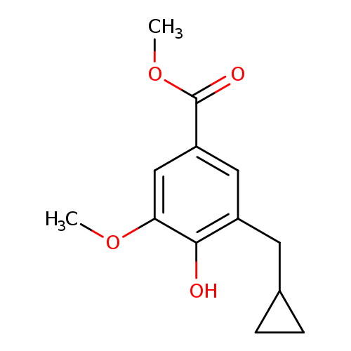 methyl 3-(cyclopropylmethyl)-4-hydroxy-5-methoxybenzoate