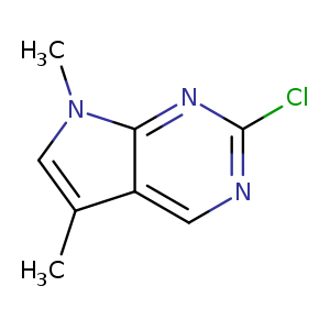 7H-Pyrrolo[2,3-d]pyrimidine, 2-chloro-5,7-dimethyl-