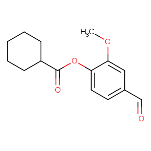 4-Formyl-2-methoxyphenyl cyclohexanecarboxylate