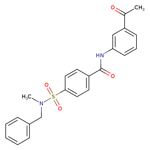 N-(3-acetylphenyl)-4-[benzyl(methyl)sulfamoyl]benzamide