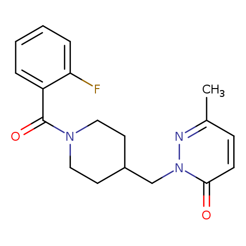 2-{[1-(2-fluorobenzoyl)piperidin-4-yl]methyl}-6-methyl-2,3-dihydropyridazin-3-one