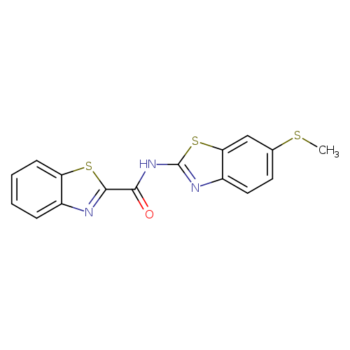 N-[6-(methylsulfanyl)-1,3-benzothiazol-2-yl]-1,3-benzothiazole-2-carboxamide