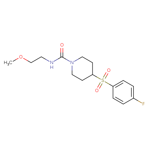 4-(4-fluorobenzenesulfonyl)-N-(2-methoxyethyl)piperidine-1-carboxamide