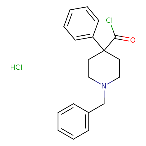 1-benzyl-4-phenylpiperidine-4-carbonyl chloride hydrochloride