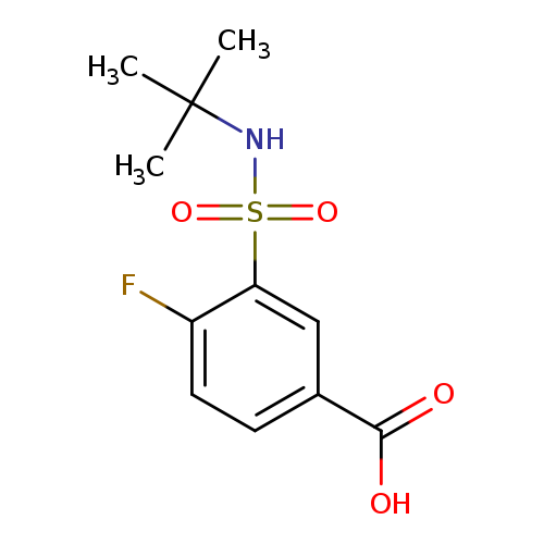 3-(tert-butylsulfamoyl)-4-fluorobenzoic acid