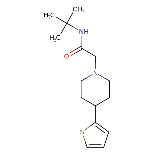 N-tert-butyl-2-[4-(thiophen-2-yl)piperidin-1-yl]acetamide