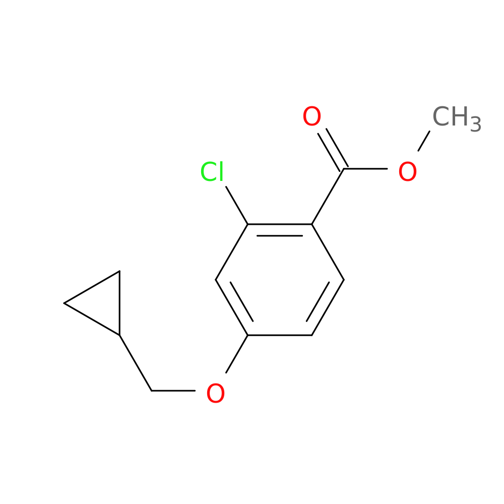 Methyl 4-(cyclopropylmethoxy)-2-chlorobenzoate