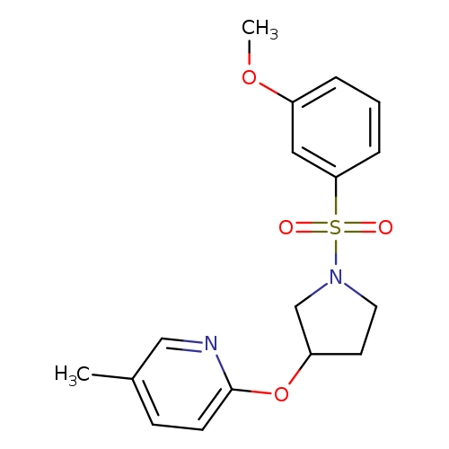 2-{[1-(3-methoxybenzenesulfonyl)pyrrolidin-3-yl]oxy}-5-methylpyridine