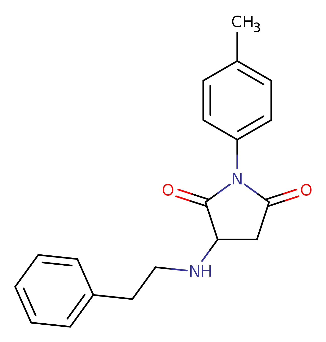 1-(4-methylphenyl)-3-[(2-phenylethyl)amino]-2,5-pyrrolidinedione