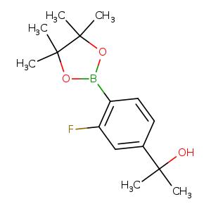 2-[3-fluoro-4-(tetramethyl-1,3,2-dioxaborolan-2-yl)phenyl]propan-2-ol