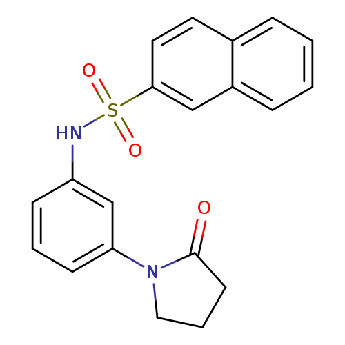 N-[3-(2-oxopyrrolidin-1-yl)phenyl]naphthalene-2-sulfonamide