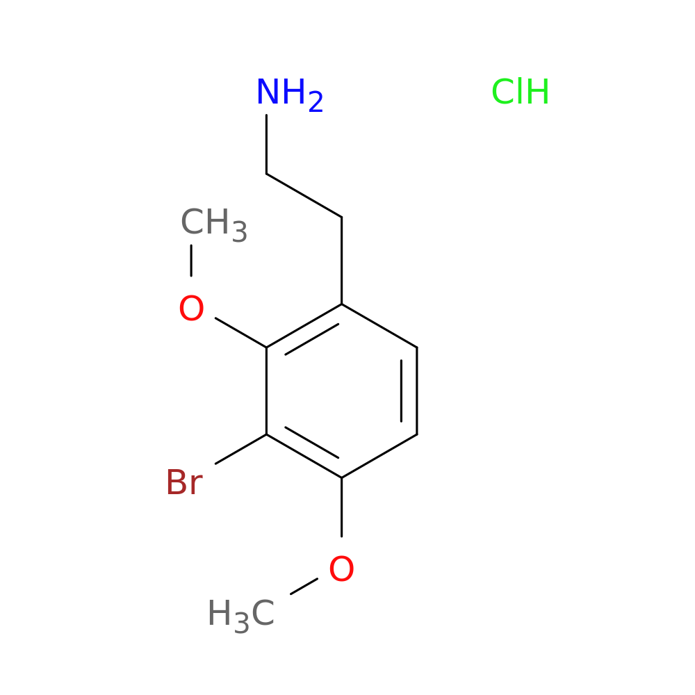 2-(3-bromo-2,4-dimethoxyphenyl)ethan-1-amine hydrochloride