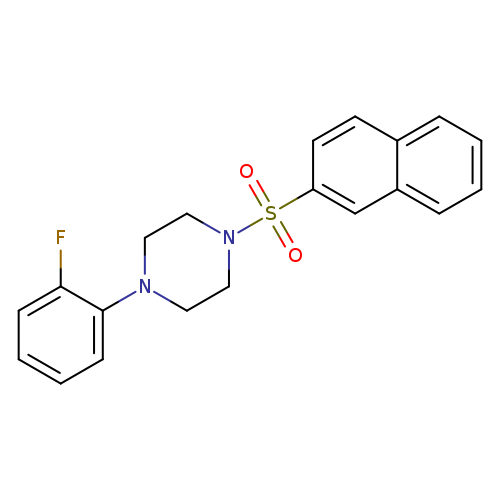1-(2-fluorophenyl)-4-(naphthalene-2-sulfonyl)piperazine