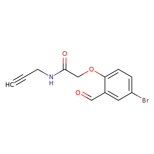 2-(4-bromo-2-formylphenoxy)-N-(prop-2-yn-1-yl)acetamide