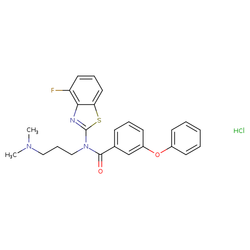 N-[3-(dimethylamino)propyl]-N-(4-fluoro-1,3-benzothiazol-2-yl)-3-phenoxybenzamide hydrochloride