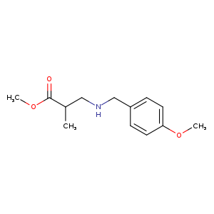 methyl 3-{[(4-methoxyphenyl)methyl]amino}-2-methylpropanoate