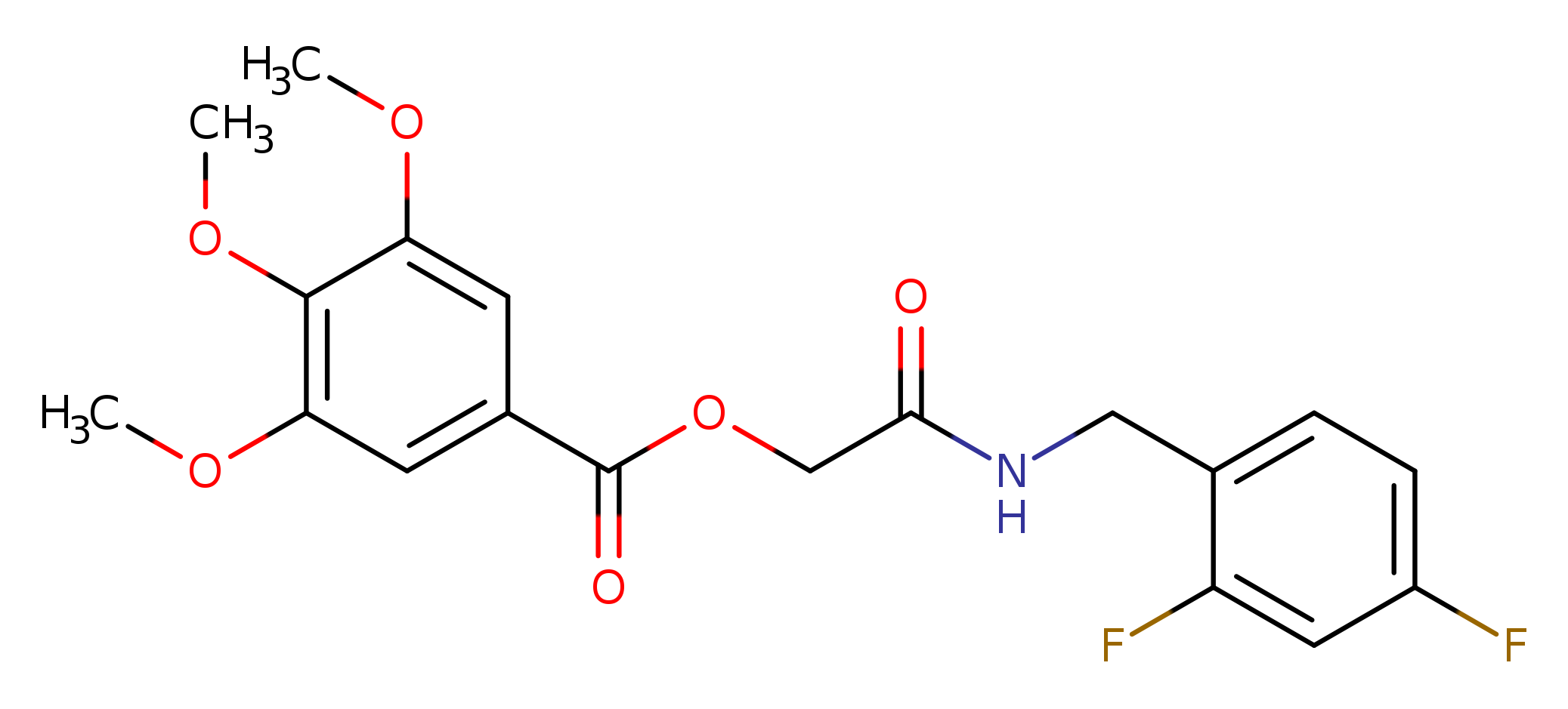 {[(2,4-difluorophenyl)methyl]carbamoyl}methyl 3,4,5-trimethoxybenzoate