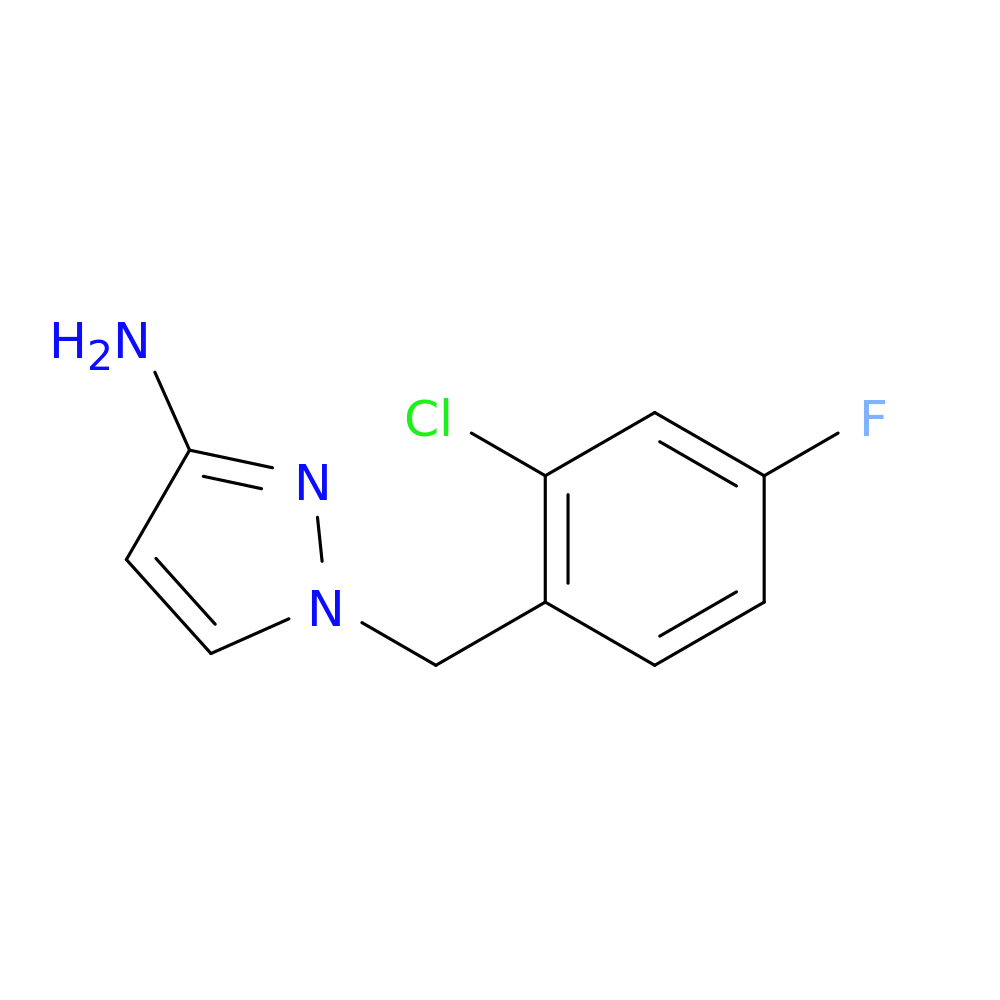 1-(2-Chloro-4-fluorobenzyl)-1H-pyrazol-3-amine
