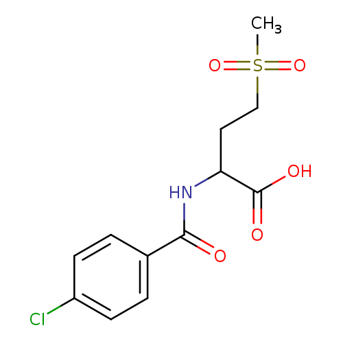 2-[(4-Chlorobenzoyl)amino]-4-(methylsulfonyl)butanoic acid