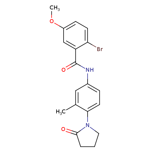 2-bromo-5-methoxy-N-[3-methyl-4-(2-oxopyrrolidin-1-yl)phenyl]benzamide