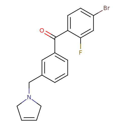 (4-Bromo-2-fluorophenyl)(3-((2,5-dihydro-1H-pyrrol-1-yl)methyl)phenyl)methanone