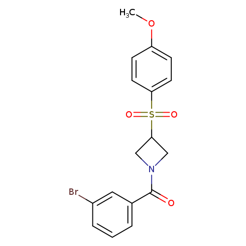 1-(3-bromobenzoyl)-3-(4-methoxybenzenesulfonyl)azetidine