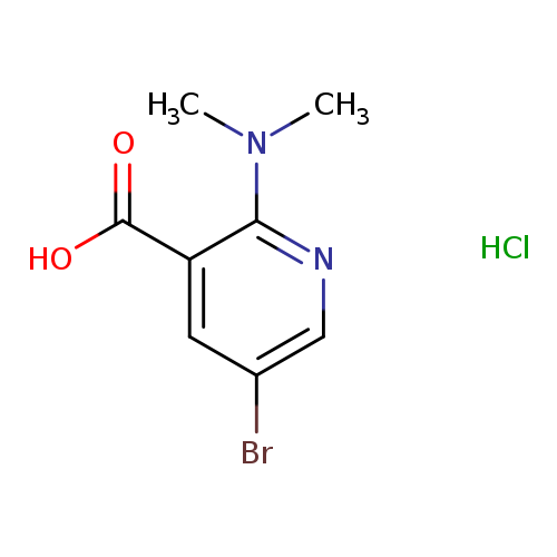5-Bromo-2-(dimethylamino)pyridine-3-carboxylic acid HCl