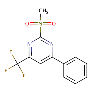 2-methanesulfonyl-4-phenyl-6-(trifluoromethyl)pyrimidine