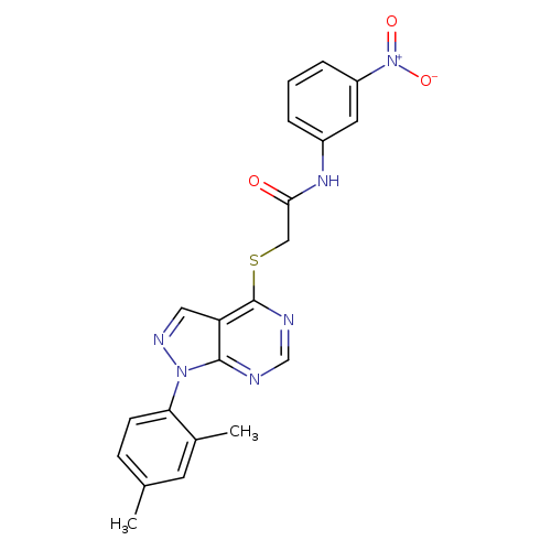 2-{[1-(2,4-dimethylphenyl)-1H-pyrazolo[3,4-d]pyrimidin-4-yl]sulfanyl}-N-(3-nitrophenyl)acetamide