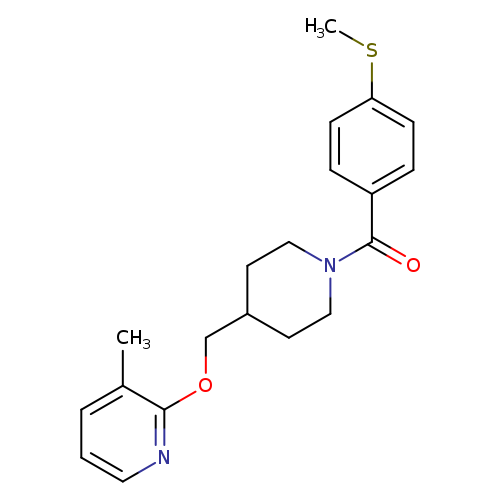 3-methyl-2-({1-[4-(methylsulfanyl)benzoyl]piperidin-4-yl}methoxy)pyridine