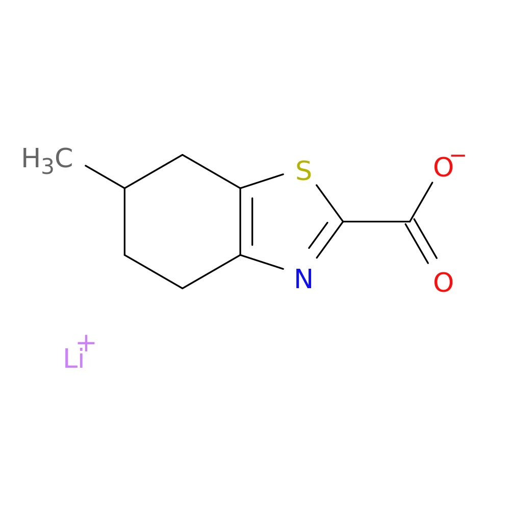 lithium(1+) ion 6-methyl-4,5,6,7-tetrahydro-1,3-benzothiazole-2-carboxylate
